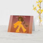 Carte de voeux d'anniversaire pour la maman (Fleur jaune)
