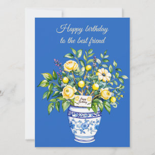 Carte de voeux d'anniversaire pour la meilleure am