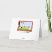 Carte de voeux d'anniversaire pour les animaux de (Dos)