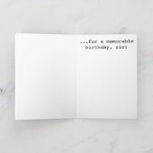 Carte de voeux d'anniversaire pour soeur (Intérieur)