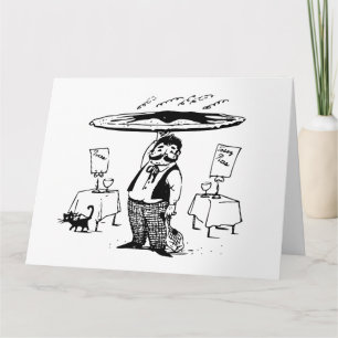 Carte de vœux d'anniversaire pour un chat et une p