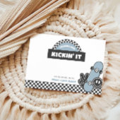 Carte de vœux d'anniversaire rad à carreaux pour g