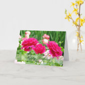 Carte de voeux d'anniversaire Red Roses (Fleur jaune)