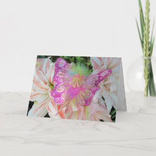 Carte de voeux d'anniversaire rose