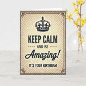 Carte de vœux d'anniversaire royale (Fleur jaune)