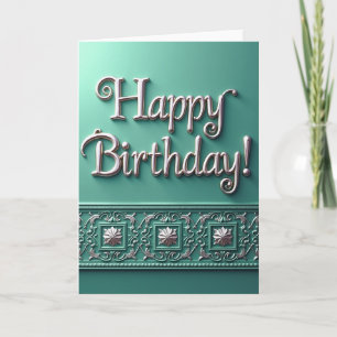 Carte de voeux d'anniversaire scintillante
