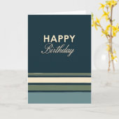 Carte de vœux d'anniversaire Script (Fleur jaune)