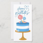 Carte de voeux d'anniversaire simple et moderne (Devant)