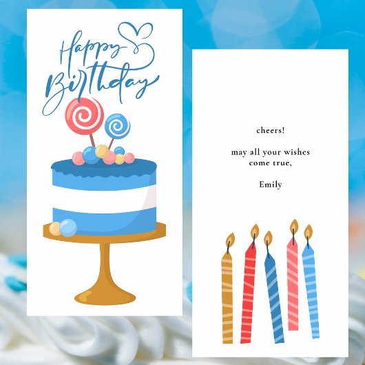 Carte de voeux d'anniversaire simple et moderne