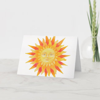 Carte de voeux d'anniversaire Sol pour soeur