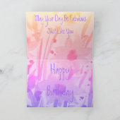 Carte de voeux d'anniversaire spéciale (Intérieur)