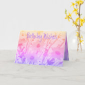 Carte de voeux d'anniversaire spéciale (Fleur jaune)