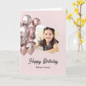 Carte de voeux d'anniversaire sur mesure (Fleur jaune)