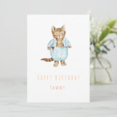 Carte de voeux d'anniversaire Tom Kitten  (Debout devant)