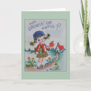 Carte de voeux d'anniversaire vintage