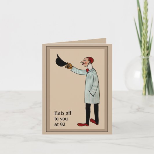 Carte de voeux d'anniversaire vintage Déco (Devant)