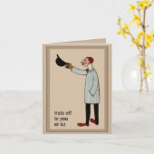 Carte de voeux d'anniversaire vintage Déco (Fleur jaune)