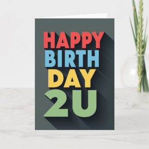 Carte de vœux d'anniversaire vive