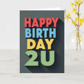 Carte de vœux d'anniversaire vive (Fleur jaune)