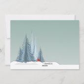 Carte de vœux d'annonce de déménagement pour les f (Dos)