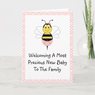 Carte de vœux d'annonce de naissance de MayBee Bum