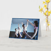 Carte de voeux Danse (Fleur jaune)