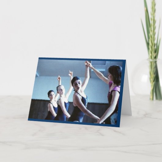 Carte de voeux Danse (Devant)