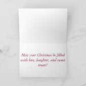 Carte de voeux d'Apple d'écureuil de Joyeux Noël (Intérieur)