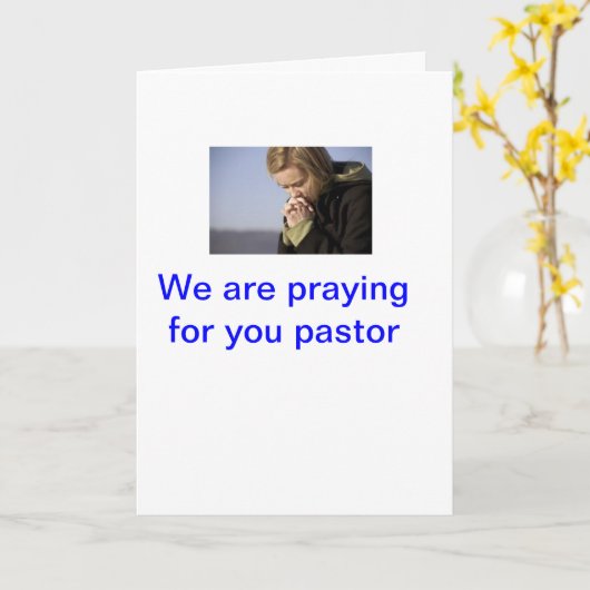 carte de voeux d'appréciation de pasteur (Fleur jaune)