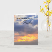 Carte de voeux d'appréciation du pasteur (Fleur jaune)