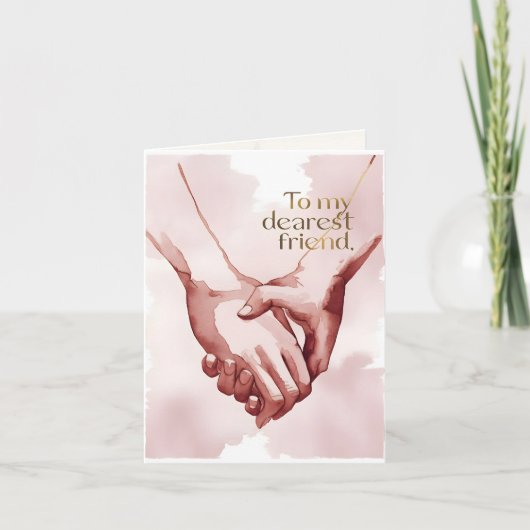 Carte de voeux d'aquarelle (Devant)