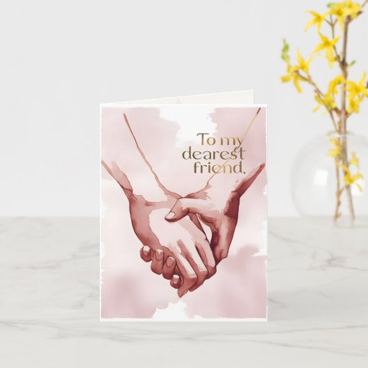 Carte de voeux d'aquarelle (Fleur jaune)