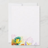 Carte de voeux d'aquarelle d'anniversaire (Dos)