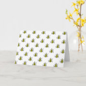 CARTE DE VOEUX D'ARAIGNÉE DE MONSTRE (Fleur jaune)