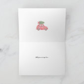 Carte de vœux d'arbre de Noël à ramener à la maiso (Intérieur)