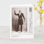 Carte de voeux d'arbre d'Herbert Beerbohm d'acteur (Fleur jaune)