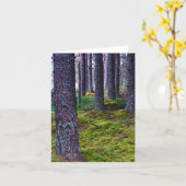 Carte de vœux d'arbres de bois (Fleur jaune)