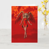 Carte de voeux Dark Angel (Fleur jaune)