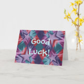 Carte de voeux Dark Jester 'Good Luck' (Fleur jaune)