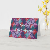 Carte de voeux Dark Jester 'Your Text' (Fleur jaune)