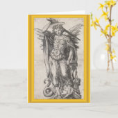 Carte de voeux d'Arkhangel Michael (Fleur jaune)