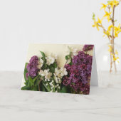 Carte de voeux d'arrangement floral de ressort (Fleur jaune)