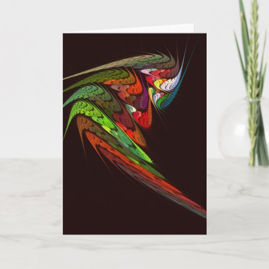 Carte de voeux d'art Abstrait de Chameleon (Devant)