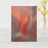 Carte de voeux d'art de bouffée de chaleur (Fleur jaune)