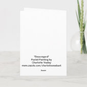 Carte de voeux d'art de chien de lévrier de (Dos)