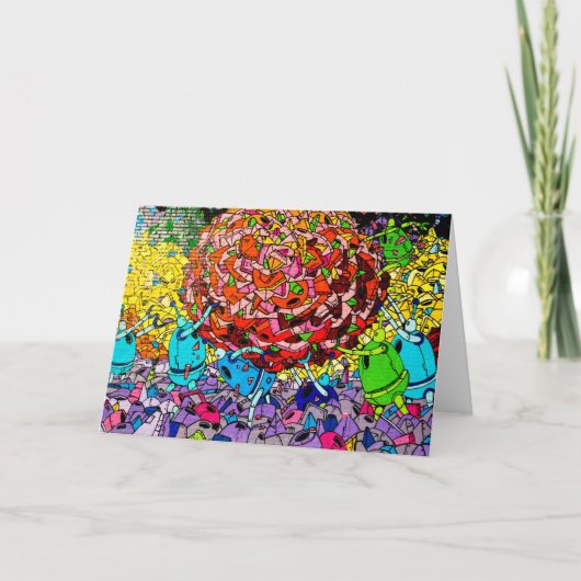 Carte de voeux d'art de graffiti (Devant)