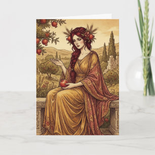 Carte de vœux d'art de la mythologie grecque Persé