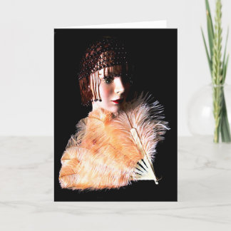 Carte de voeux d'art déco