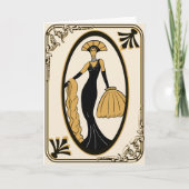 Carte de voeux d'art déco (Devant)