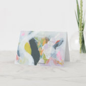 Carte de vœux d'art expressionniste abstrait color (Dos)